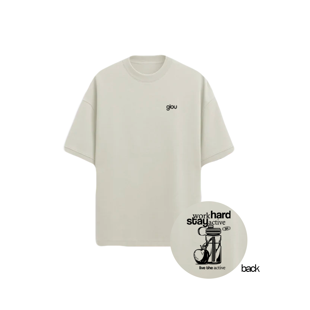 GLOU WORK HARD T-SHIRT OVERSIZED