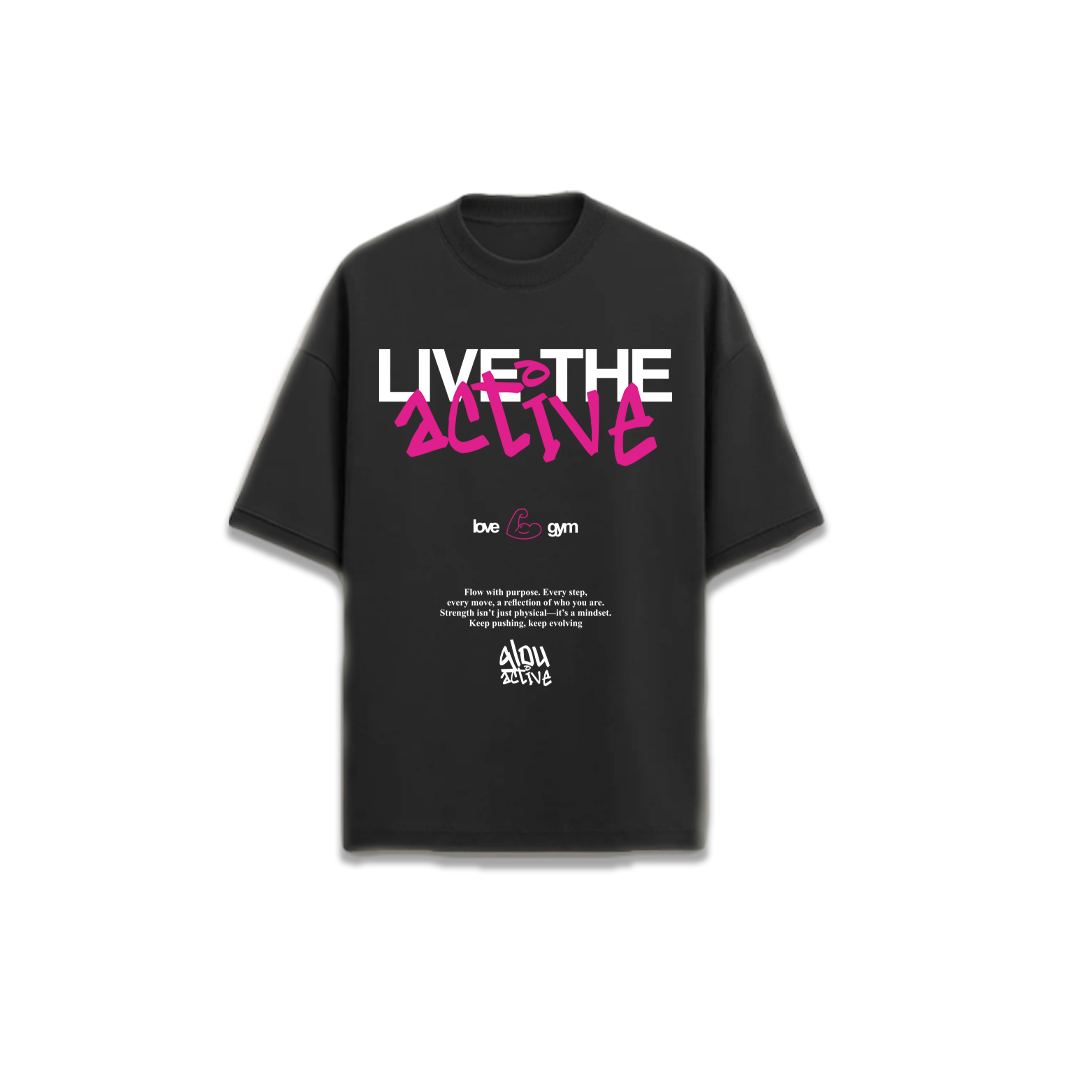 GLOU LIVE THE ACTIVE T-SHIRT OVERSIZED