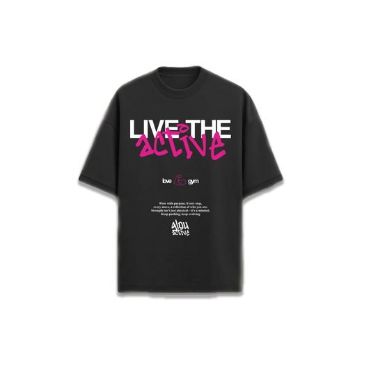 GLOU LIVE THE ACTIVE T-SHIRT OVERSIZED