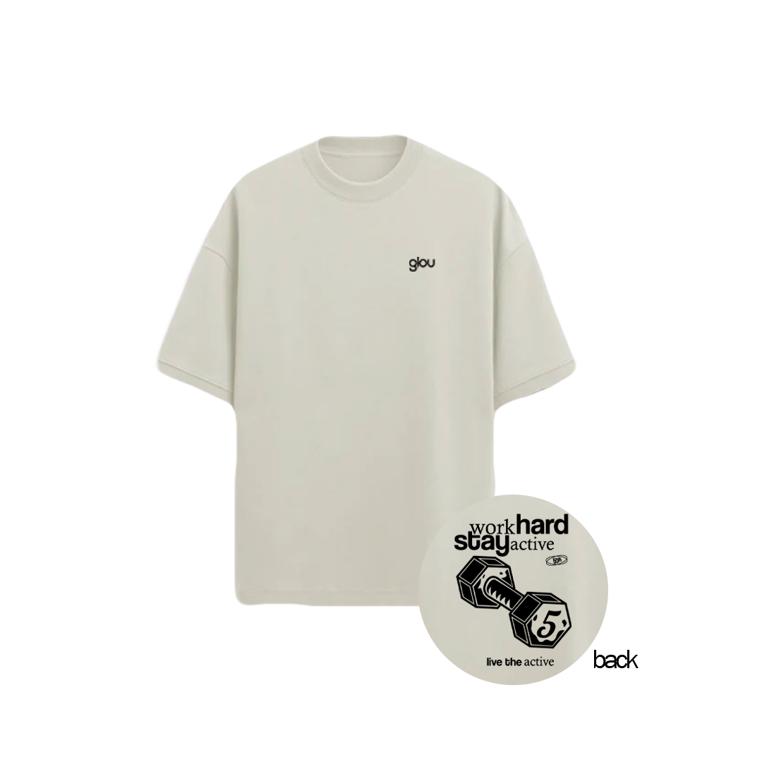 GLOU WORK HARD T-SHIRT OVERSIZED