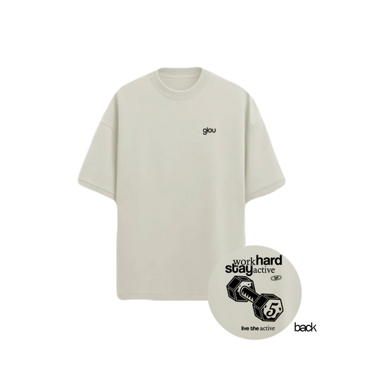 GLOU WORK HARD T-SHIRT OVERSIZED