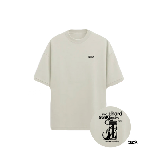 GLOU WORK HARD T-SHIRT OVERSIZED